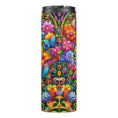 Kitten-Herz-Bogen-Frühlingsblumen Thermosbecher (Rückseite)