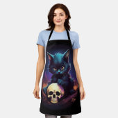 Kitten Horror Skull Schürze (Getragen)