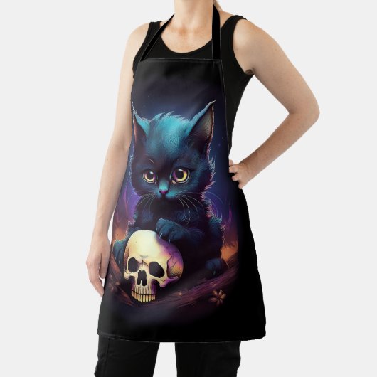 Kitten Horror Skull Schürze (InSitu)