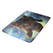 Kitten im Weltraum Badematte (Schrägansicht)