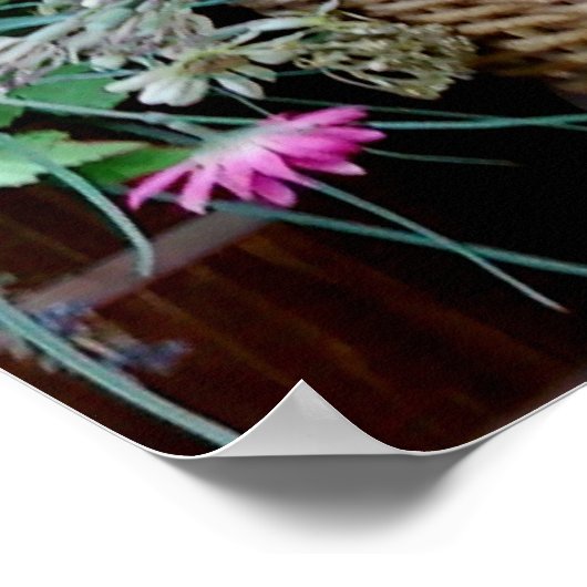 Kitten in a Basket Poster (Ecke)