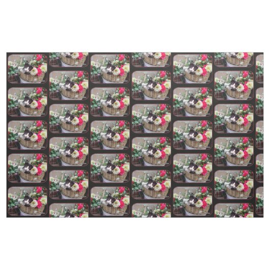 Kitten in a Basket Stoff (Yard (91,4 cm))