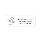Kitten in a Cup - Katze in einer Teacup-Adresse Permastempel (Design)