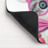 Kitten in Christmas hat Mousepad (Ecke)