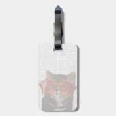 Kitten in der Star-Sonnenbrille Gepäckanhänger (Rückseite vertikal)
