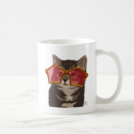 Kitten in der Star-Sonnenbrille Kaffeetasse (Rechts)