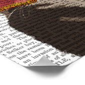 Kitten in der Star-Sonnenbrille Poster (Ecke)