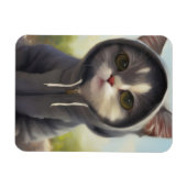 Kitten in einem Hoodie Magnet (Horizontal)