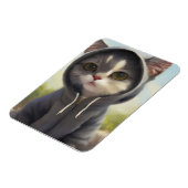 Kitten in einem Hoodie Magnet (Linke Seite)