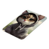 Kitten in einem Hoodie Magnet (Linke Seite)