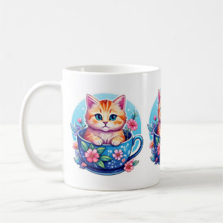 Kitten in einem Teacup Kaffeetasse