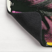 Kitten in einer Burgunder-Portion schlafen Mousepad (Ecke)