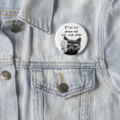 Kitten in einer Maske, Kontakt für Kinder Button (Beispiel)