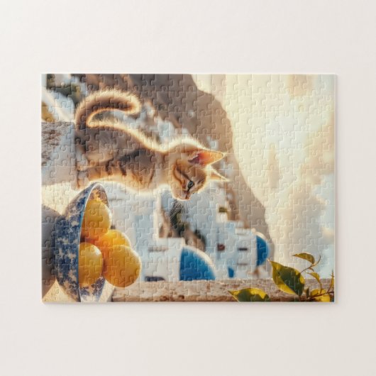kitten in Italy Puzzle (Horizontal)