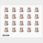 Kitten in Teebecher Sticker (Blatt)