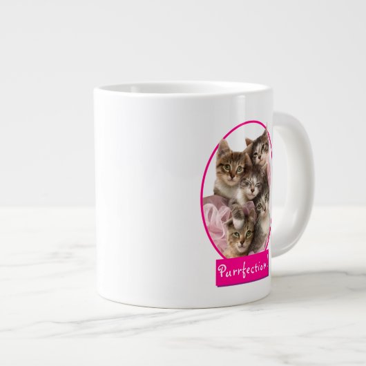 Kitten in Tutus Jumbo-Tasse (Vorderseite Rechts)