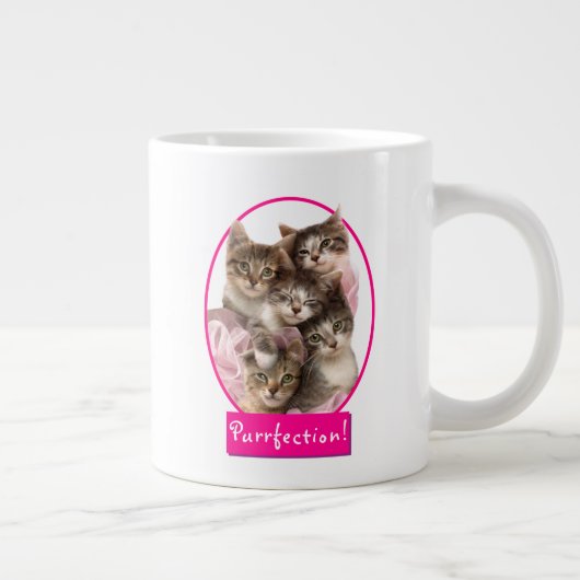 Kitten in Tutus Jumbo-Tasse (Rechts)