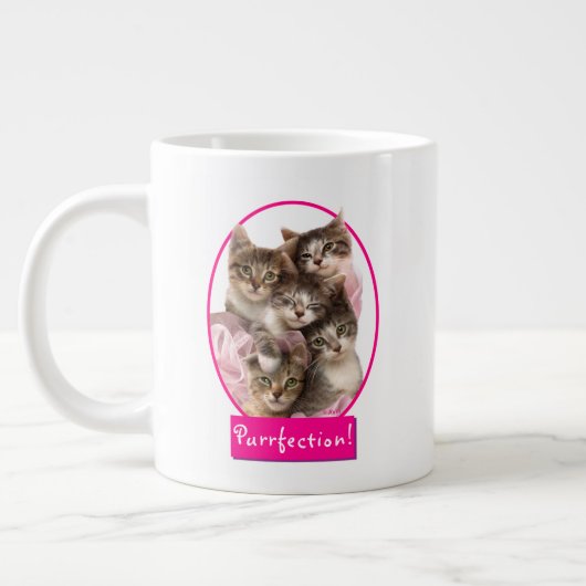 Kitten in Tutus Jumbo-Tasse (Links)