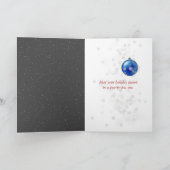 Kitten in Weihnachten Weihnachtsmannmütze und Schn Karte (Innenseite)