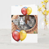 Kitten Karte (Gelbe Blume)