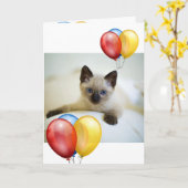 Kitten Karte (Gelbe Blume)