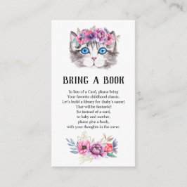 Kitten Kitty Cat Baby Dusche bringen Sie ein Buch  Begleitkarte