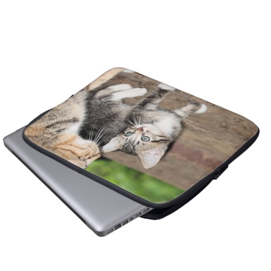 Kitten Laptopschutzhülle (Vorne Knopf)