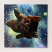 Kitten läuft im Space Jigsaw Puzzle (Horizontal)