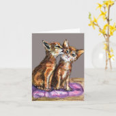 Kitten Lickin Good Karte (Gelbe Blume)