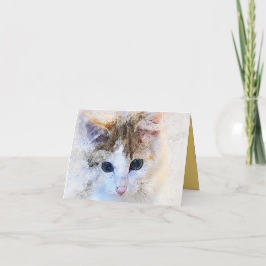 Kitten Liebe Karte (Vorderseite)