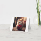 Kitten Liebe Karte (Vorderseite)