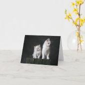 Kitten Liebe Karte (Gelbe Blume)