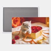 Kitten Liebe Tender Romantisches Geschenk Magnet (Vorderseite/Rückseite)