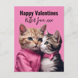 Kitten Liebe Valentine Katzenliebhaber Haustier Ha Postkarte