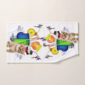 Kitten Lila Küche Badezimmer Handtuch Set (Handtuch)