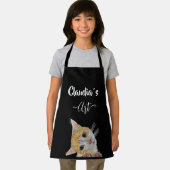 Kitten looking art and name All-Over Print Apron Schürze (Insitu)