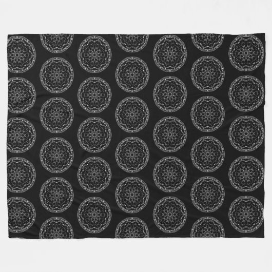 Kitten Mandala Fleecedecke (Vorderseite (Horizontal))