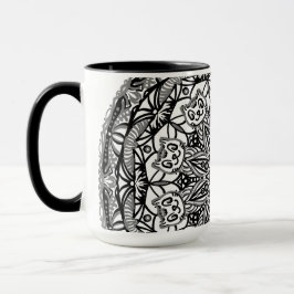 Kitten Mandala Tasse