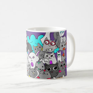 Kitten Mashup Kaffeetasse