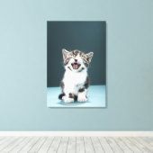 Kitten Mäsion Leinwanddruck (Insitu (Holzboden))