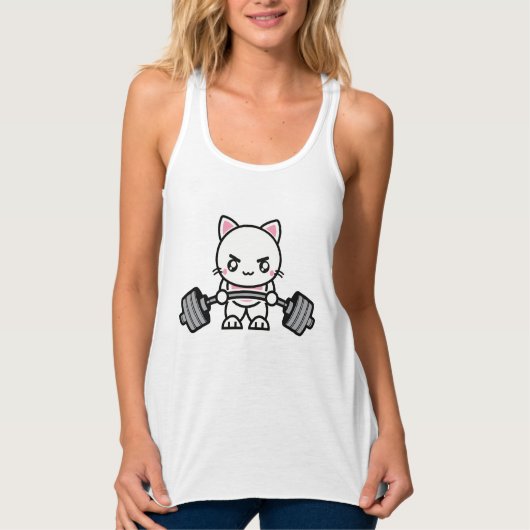 KItten mein Loch auf, Trainingskat - Witziger Schw Tank Top (Vorderseite)