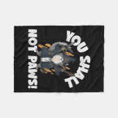 Kitten Meow Parody Movie Funny Cat Wizard You Shal Fleecedecke (Vorderseite (Horizontal))