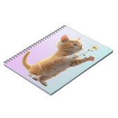 Kitten mit Blume Notizblock (Linke Seite)
