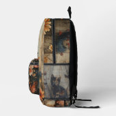 Kitten mit Büchern Bedruckter Rucksack (Rechts)