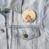 Kitten mit einem roten Band Button (Beispiel)