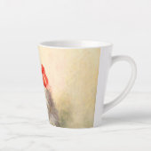 Kitten mit einem roten Band Milchtasse (Rechts)