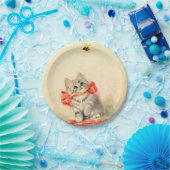 Kitten mit einem roten Band Pappteller (Party)