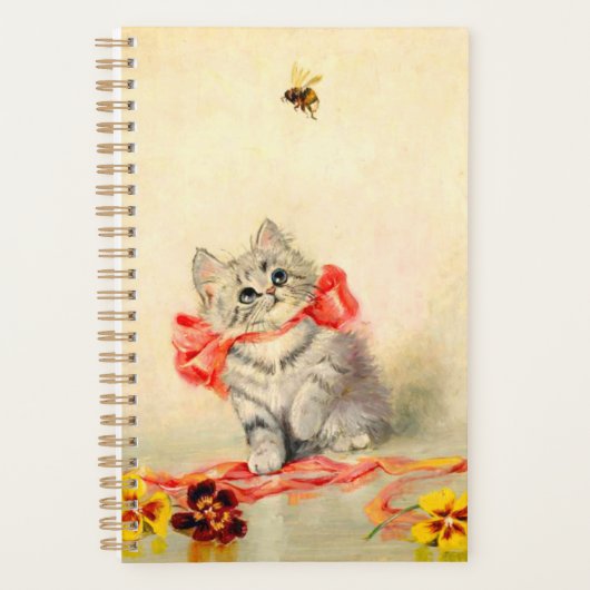 Kitten mit einem roten Band Planer (Vorderseite)
