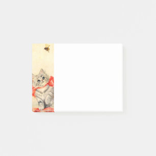 Kitten mit einem roten Band Post-it Klebezettel