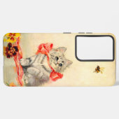 Kitten mit einem roten Band Samsung Galaxy Hülle (Linke Seite)